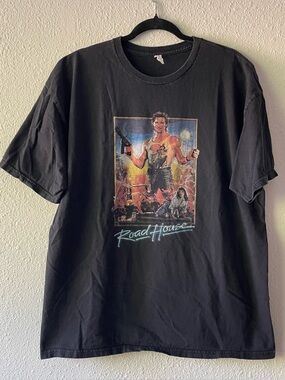 Big Trouble in Little China Road House Misprint T Shirt Men’s XL Black Movie Tee